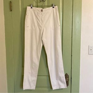 Lauren Ralph Lauren White Cargo Pants Size 8 Adjustable Waist